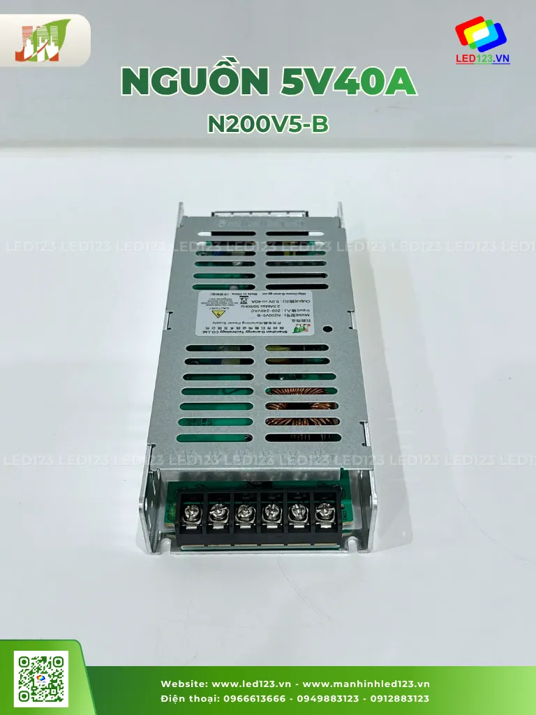 Nguồn LED 5V40A G-Energy N200V5-B chính hãng