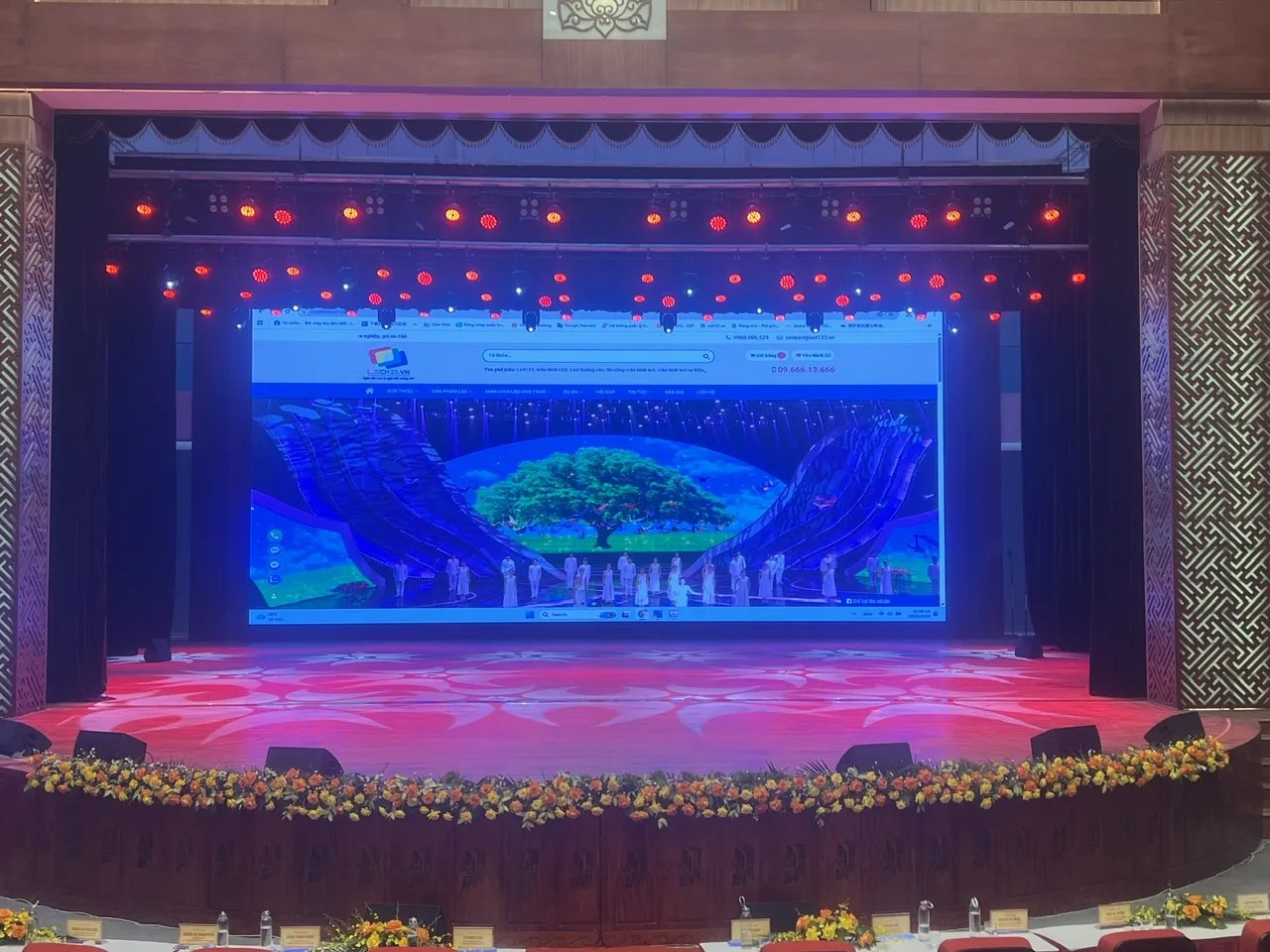 DỰ ÁN MÀN HÌNH LED 124 m² TẠI NHÀ HÁT PHÚ THỌ