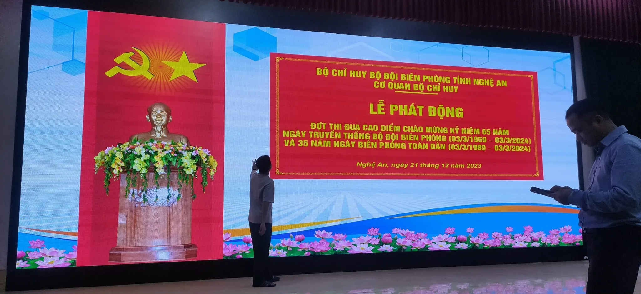 Cung cấp màn hình led cho Bộ Tư lệnh biên phòng tỉnh Nghệ An