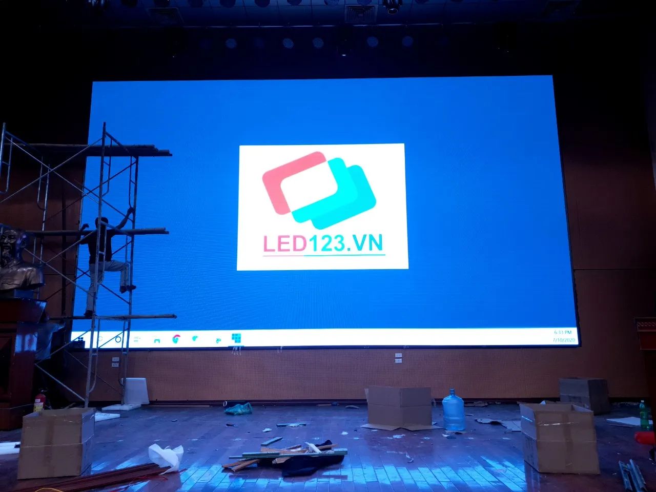 Màn hình LED P2.5 diện tích 50m² cho Trung tâm Hội nghị tỉnh Lạng Sơn