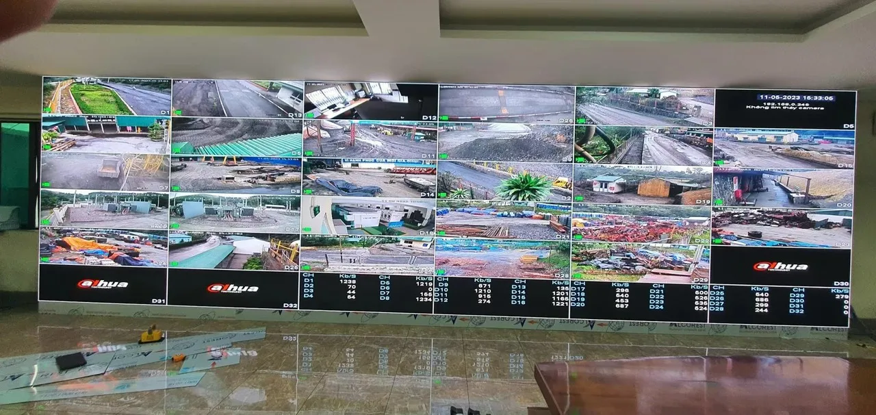 Màn hình LED cho phòng giám sát và trung tâm điều hành ngành than