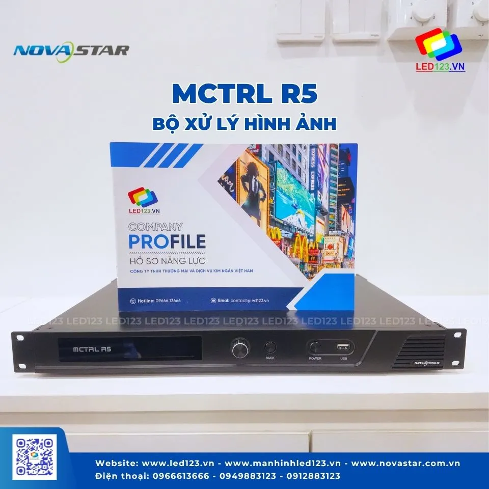 MCTRL R5 NovaStar | Bộ Xử Lý Hình Ảnh LED Hỗ Trợ Xoay Góc Tự Do, Tải 3.840×1.080@60Hz