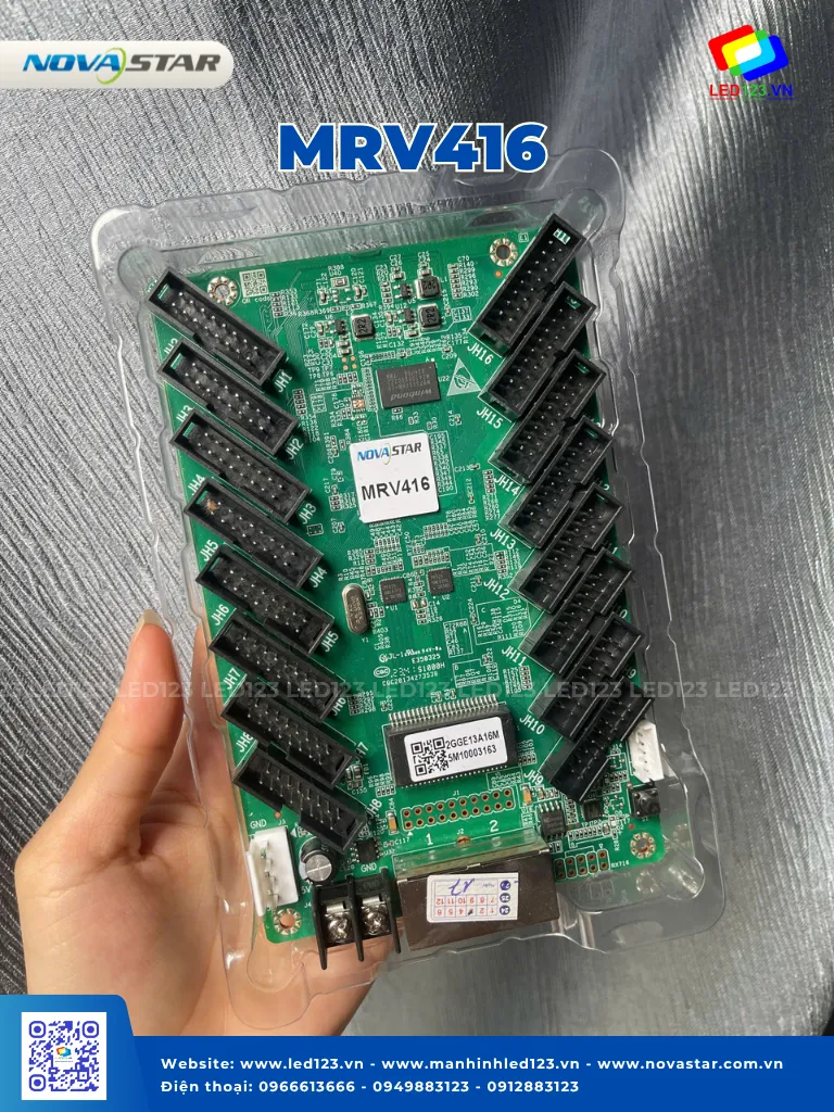 Card Thu MRV416 NovaStar Chính Hãng — 16 Cổng HUB75E, Ổn Định Cao