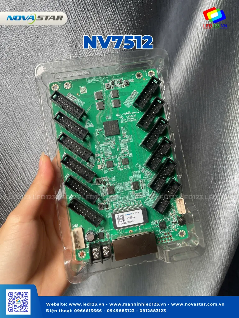 Card Thu NV7512 NovaStar Chính Hãng — Thông Số Kỹ Thuật Đầy Đủ, Giá Tốt