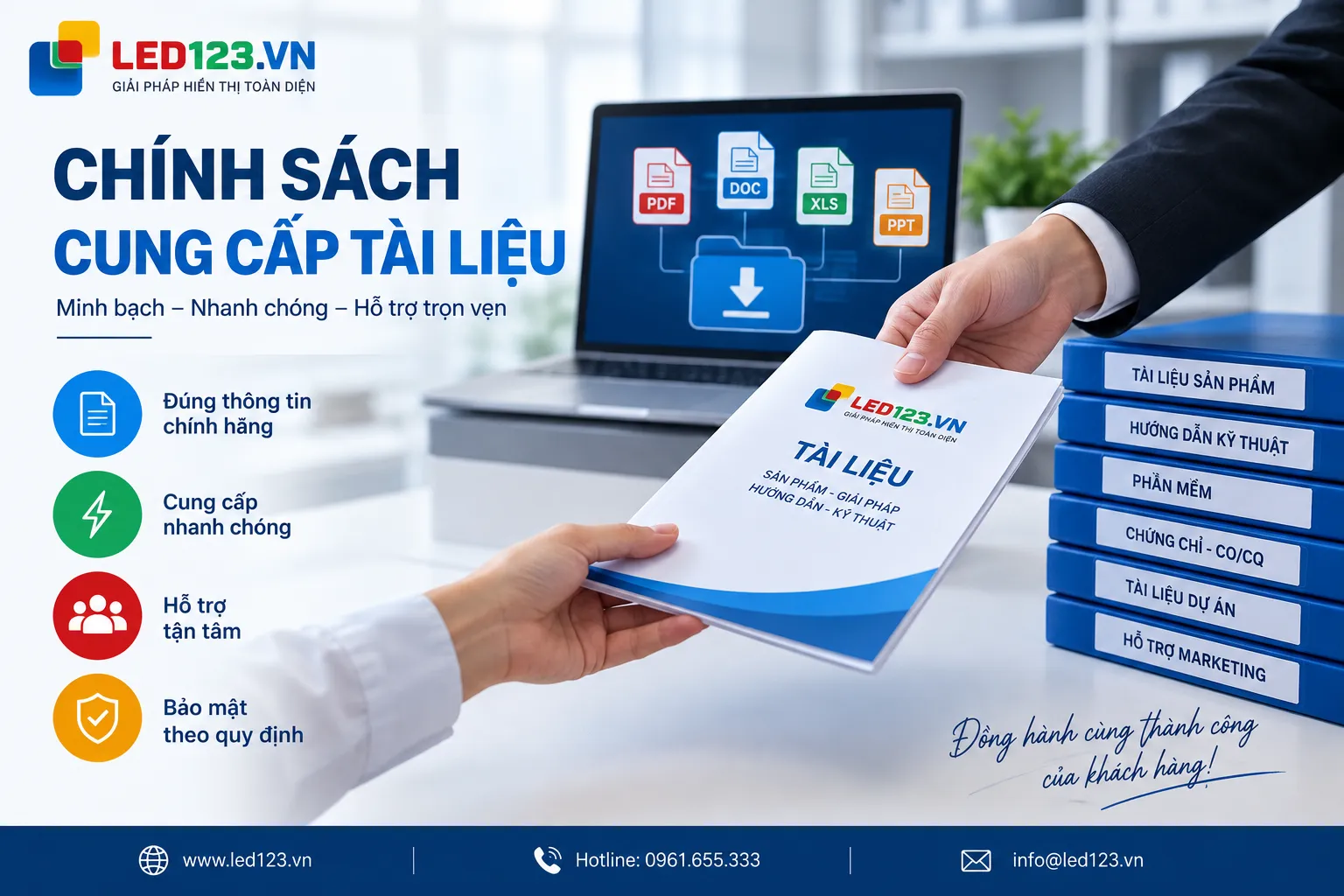 Chính sách cung cấp tài liệu thuộc đơn hàng