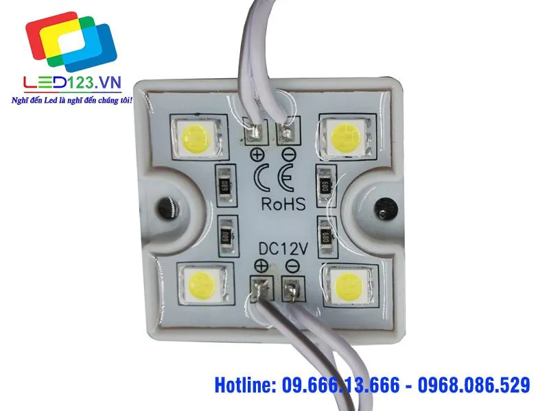Led hắt 4 bóng đế nhựa siêu sáng