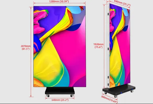 Màn hình LED Poster gấp 3