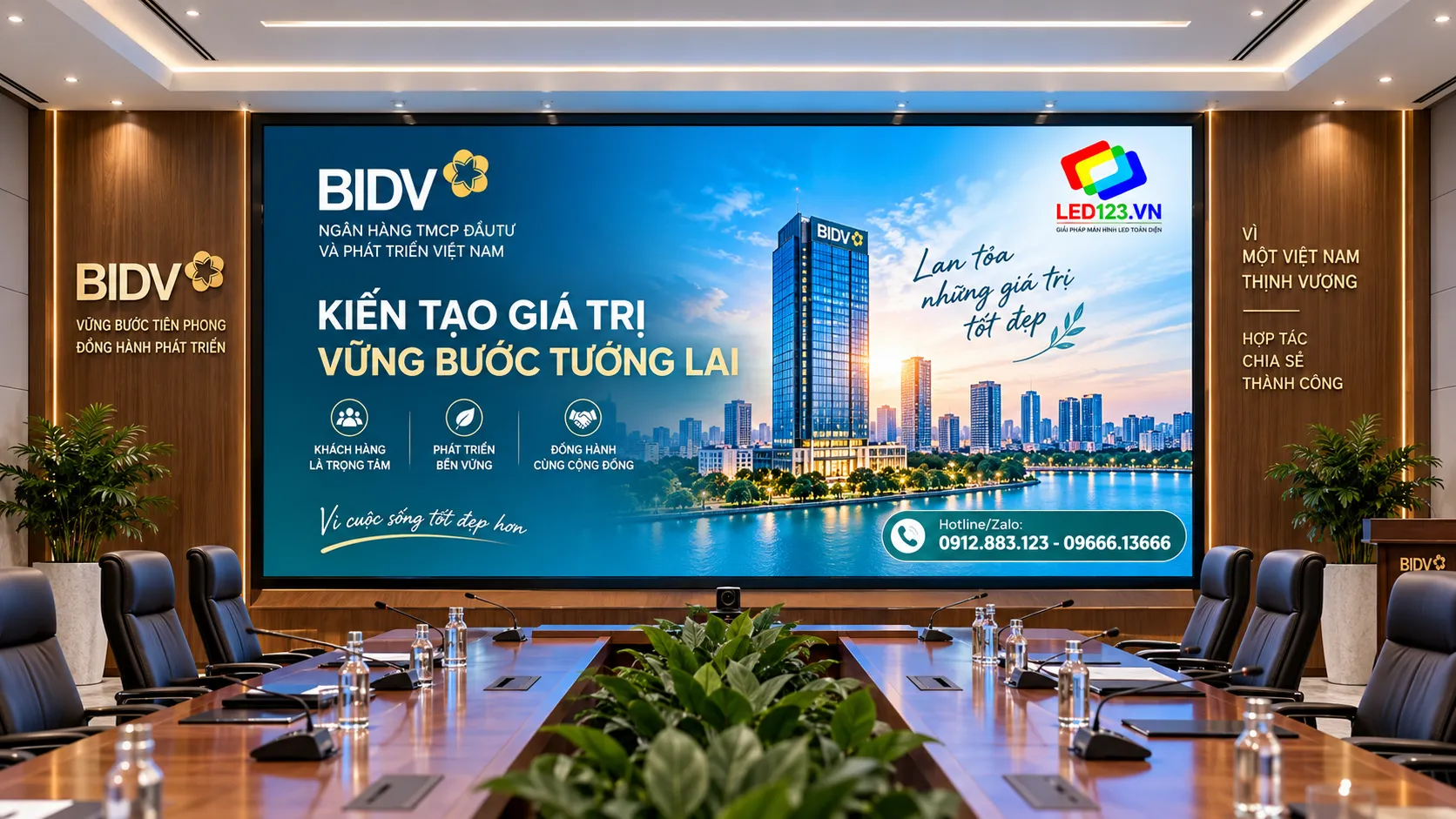 Báo giá màn hình led phòng họp P2.0 - kích thước 4800 x 2560 (mm)